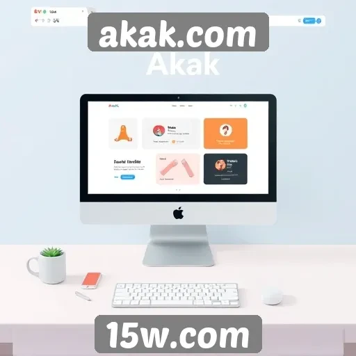 Análise da interface do usuário no site akak.com